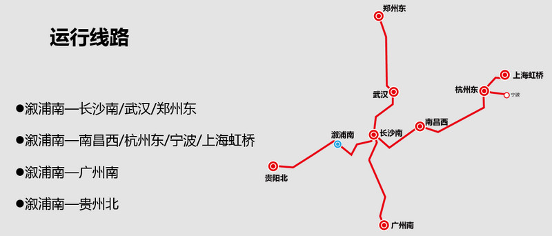 溆浦南高鐵運(yùn)行線(xiàn)路