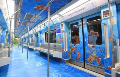 昆明地鐵1、2、6號(hào)線列車車廂內(nèi)廣告