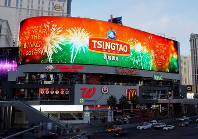 美國(guó)拉斯維加斯LED大屏廣告-拉斯維加斯戶外廣告