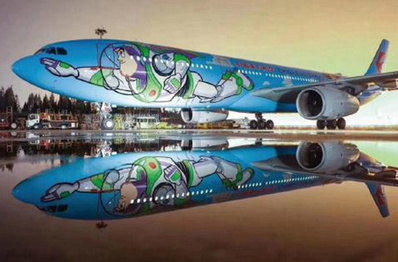 東方航空飛機噴涂廣告
