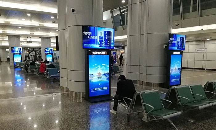 白云機(jī)場(chǎng)電子刷屏廣告