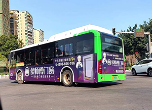 惠州公交車廣告價(jià)格多少錢？惠州公交車體廣告家裝建材案例