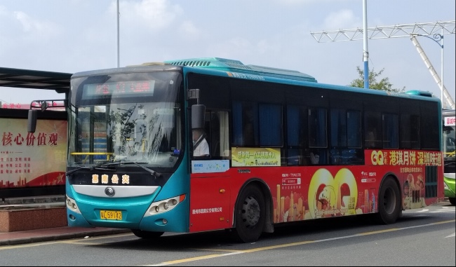 惠州公交車身三側(cè)外車貼廣告投放，惠州公交巴士廣告價(jià)格