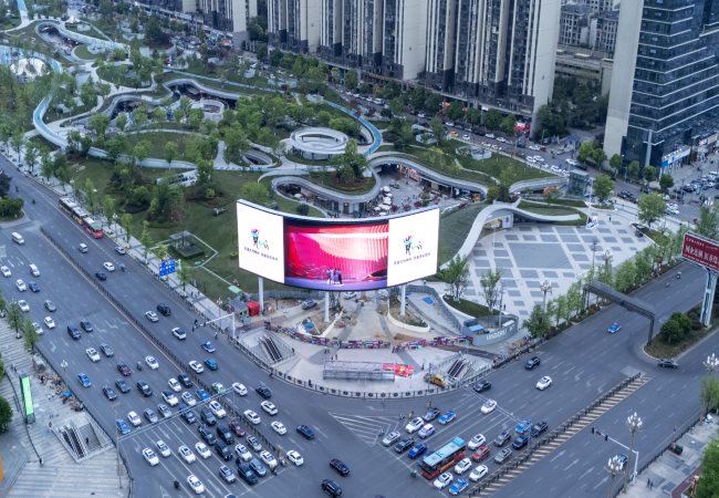 貴陽金融城悅?cè)粫r光LED廣告投放，貴陽戶外大屏廣告價格